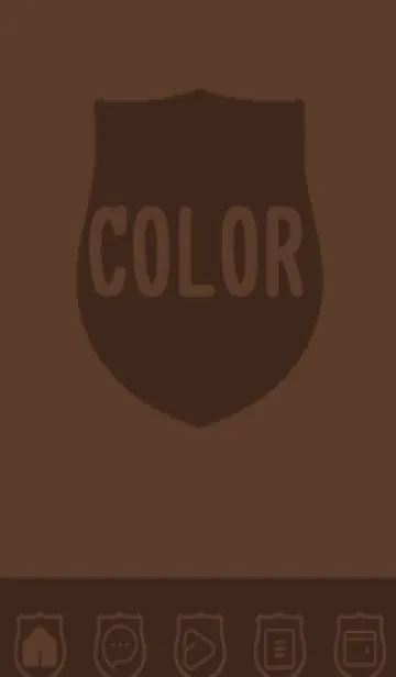[LINE着せ替え] brown color V41の画像1