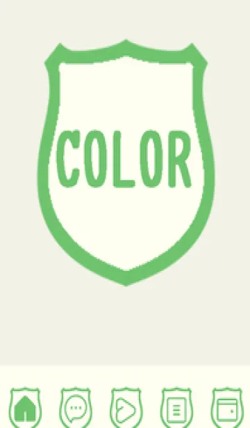 [LINE着せ替え] green color V81の画像1