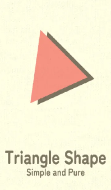 [LINE着せ替え] 三角型の着せかえ 鮭色の画像1