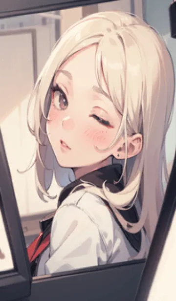 [LINE着せ替え] 少女が一人 #LW021。の画像1