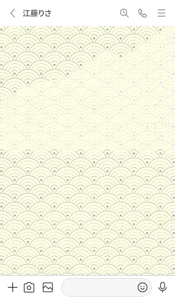 [LINE着せ替え] 和音 青海波&fermata  銀鼠の画像2