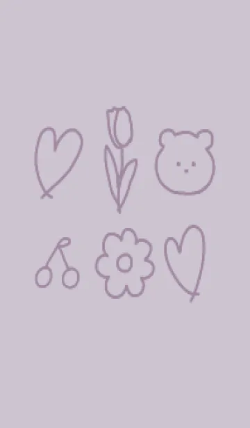 [LINE着せ替え] 大人のおしゃれ着せかえ (dustypurple)の画像1