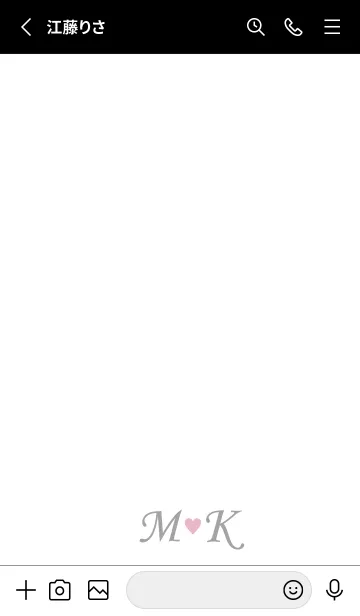 [LINE着せ替え] LOVE INITIAL-M&K イニシャル 6の画像2