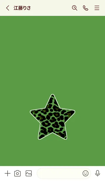 [LINE着せ替え] レオパード スター 221の画像2