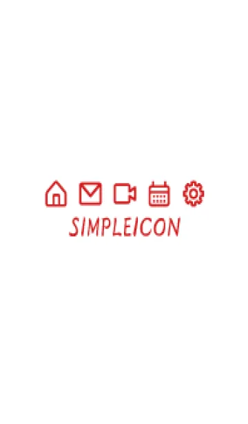 [LINE着せ替え] SIMPLE ICON -WHITE- 99の画像1