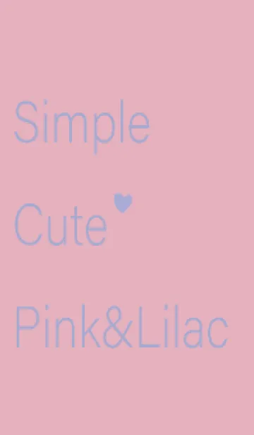 [LINE着せ替え] シンプル かわいい ピンク & ライラックの画像1