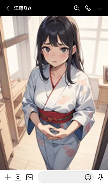 [LINE着せ替え] 少女が一人 #LX017。の画像2