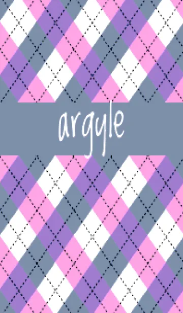 [LINE着せ替え] アーガイル チェック 25の画像1