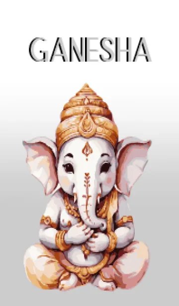 [LINE着せ替え] Love White Ganesha Theme (JP)の画像1