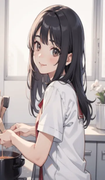 [LINE着せ替え] 少女が一人 #LX013。の画像1