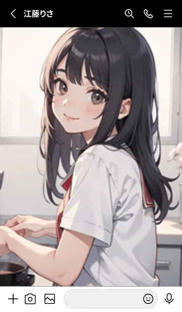 [LINE着せ替え] 少女が一人 #LX013。の画像2