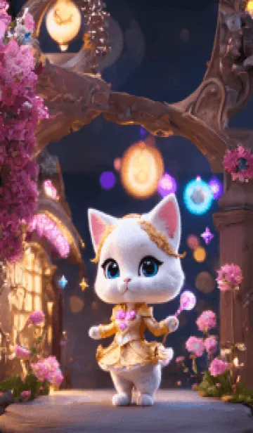 [LINE着せ替え] cute kitten cat goldenの画像1