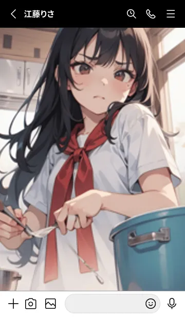 [LINE着せ替え] 少女が一人 #LX011。の画像2