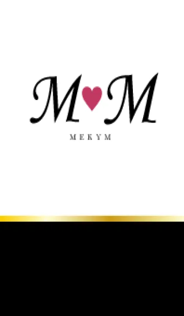 [LINE着せ替え] LOVE INITIAL-M&M イニシャル 6の画像1