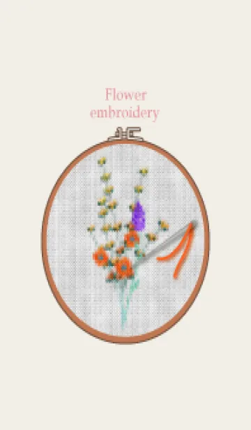 [LINE着せ替え] Flower embroidery 26の画像1