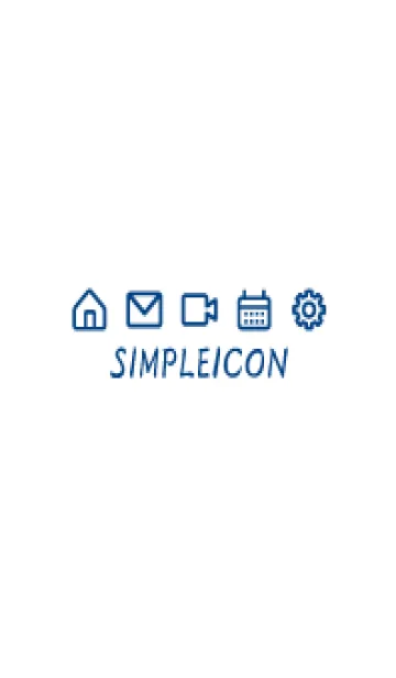 [LINE着せ替え] SIMPLE ICON -WHITE- 100の画像1