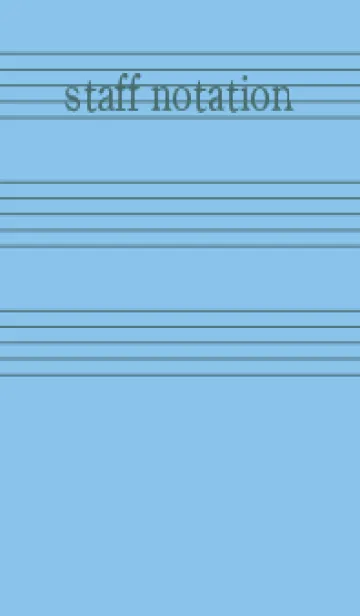 [LINE着せ替え] 五線譜1 勿忘草色の画像1