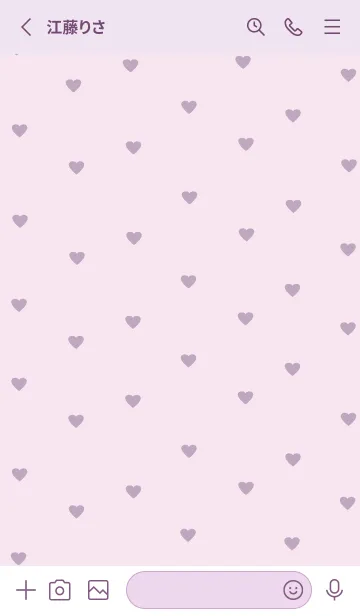 [LINE着せ替え] pattern_heart :lilacpinkの画像2