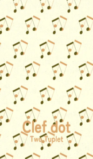 [LINE着せ替え] 2連符柄  オリーブドラブの画像1