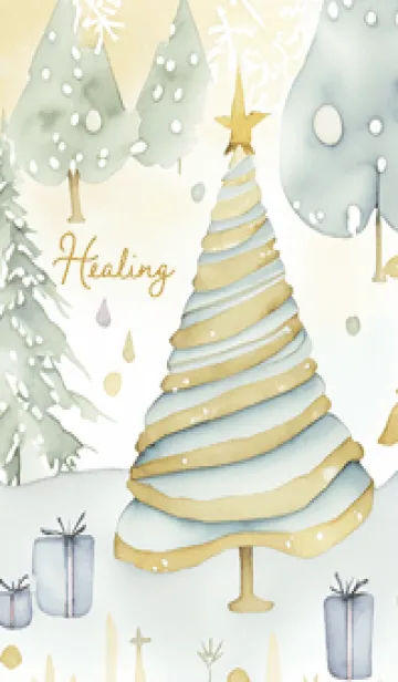 [LINE着せ替え] brown☆癒される冬景色03_1の画像1