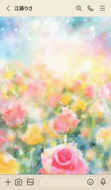 [LINE着せ替え] 薔薇(バラ)の花の着せかえ(R595)の画像2