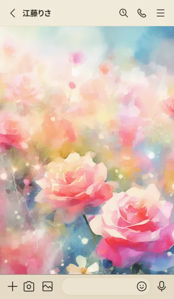 [LINE着せ替え] 薔薇(バラ)の花の着せかえ(R598)の画像2