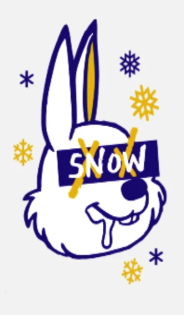 [LINE着せ替え] スノーラビット .13の画像1
