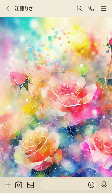 [LINE着せ替え] 薔薇(バラ)の花の着せかえ(R600)の画像2