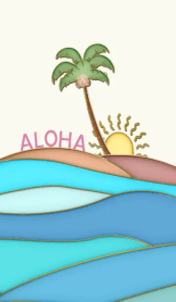 [LINE着せ替え] Enamel Pin Hawaiian Sea 105の画像1