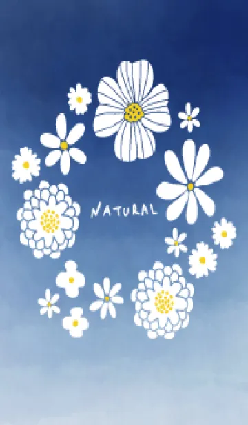 白い花のリース 水彩30の着せ替えメイン画像