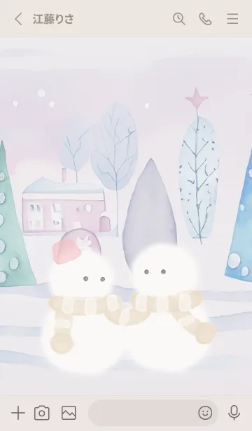 [LINE着せ替え] Greige♡仲良しな冬02_1の画像2