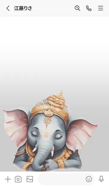 [LINE着せ替え] Love Black Ganesha Theme (JP)の画像2