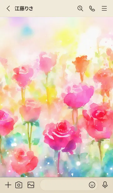 [LINE着せ替え] 薔薇(バラ)の花の着せかえ(R609)の画像2