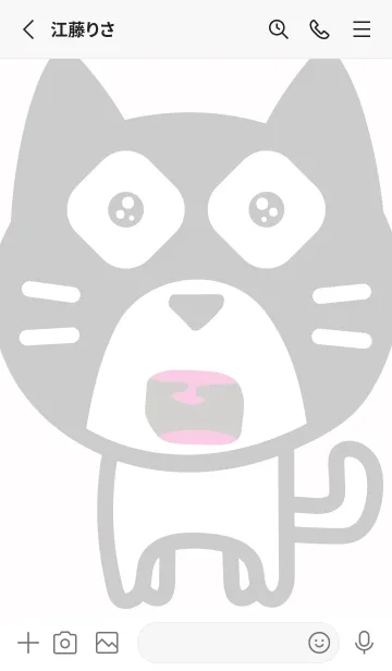 [LINE着せ替え] まる猫の着せかえの画像2