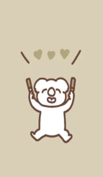 [LINE着せ替え] 推し色コアラ(yellow)の画像1