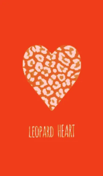 [LINE着せ替え] レオパード ハート 232の画像1