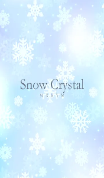 [LINE着せ替え] SnowCrystal-BLUE 11の画像1