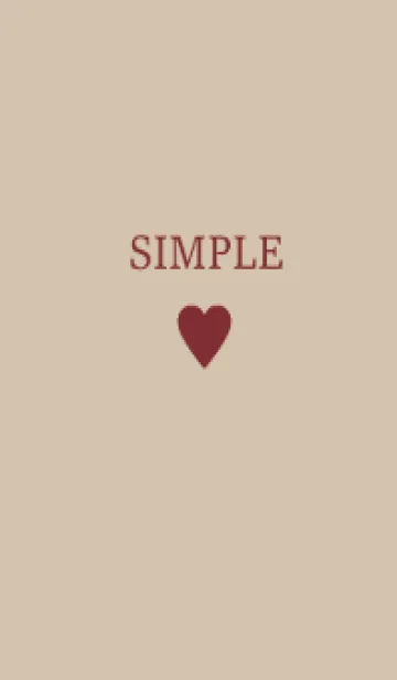 [LINE着せ替え] SIMPLE HEART =check fallred=の画像1