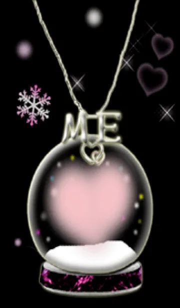 [LINE着せ替え] イニシャル32 M&E  スノードームの画像1