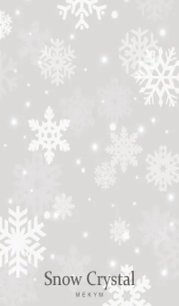 [LINE着せ替え] SnowCrystal-NATURAL GRAY 11の画像1