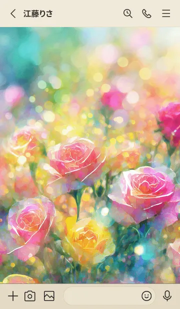 [LINE着せ替え] 薔薇(バラ)の花の着せかえ(R620)の画像2