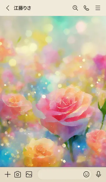 [LINE着せ替え] 薔薇(バラ)の花の着せかえ(R628)の画像2