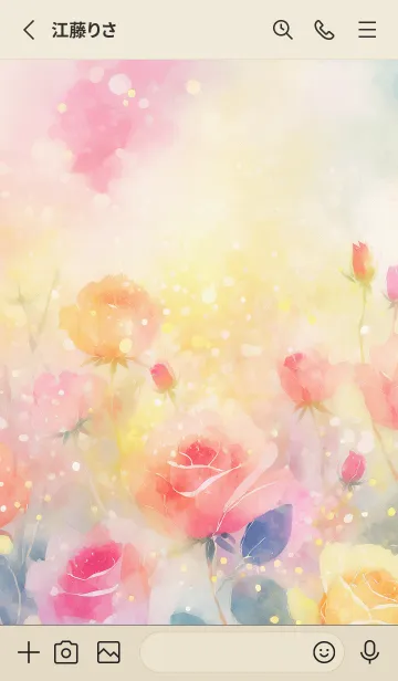 [LINE着せ替え] 薔薇(バラ)の花の着せかえ(R629)の画像2