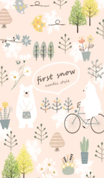 [LINE着せ替え] orange♡初雪の北欧スタイル13_1の画像1