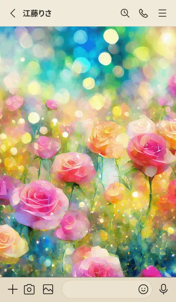 [LINE着せ替え] 薔薇(バラ)の花の着せかえ(R630)の画像2