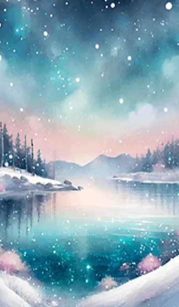 [LINE着せ替え] 優美な冬の風景の着せかえ(Winter-610)の画像1