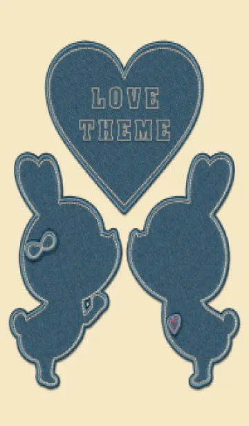 [LINE着せ替え] Love Theme jeans 35の画像1