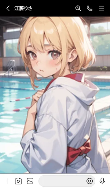 [LINE着せ替え] 少女が一人 #LZ018。の画像2