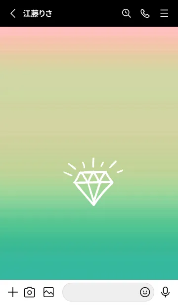 [LINE着せ替え] グラデーション ダイアモンド  332の画像2