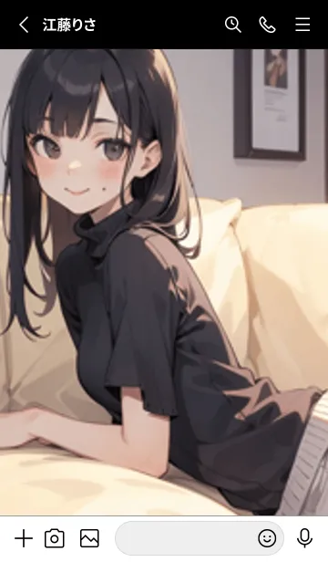 [LINE着せ替え] 少女が一人 #LZ013。の画像2